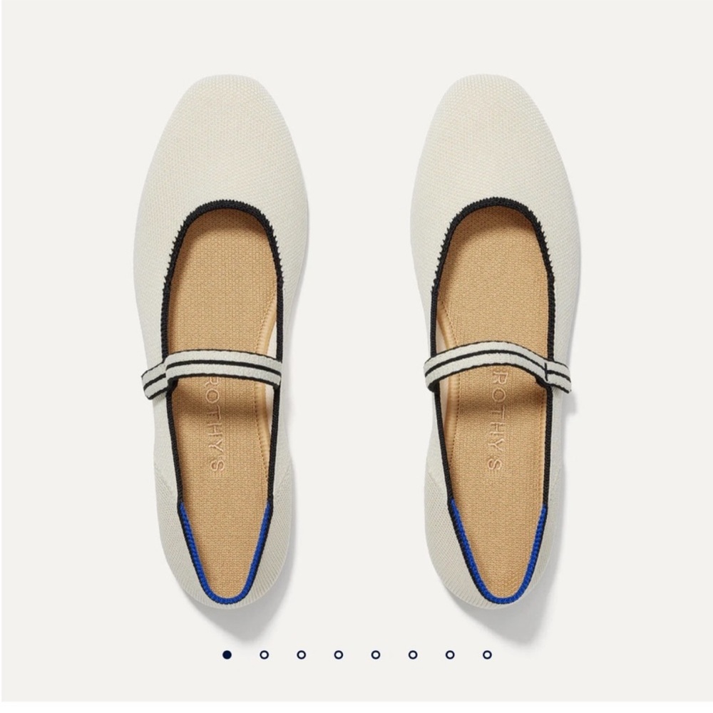 New! Rothy's The Square Mary Jane in Gardenia size 7.5 NO Box!